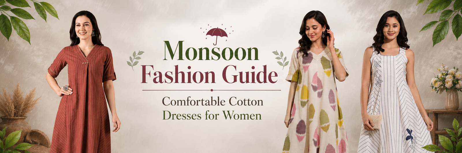 Monsoon Fashion Guide: Comfortable Cotton Dresses for Women