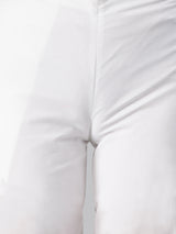 Flared cotton palazzo with applique detailing in hem