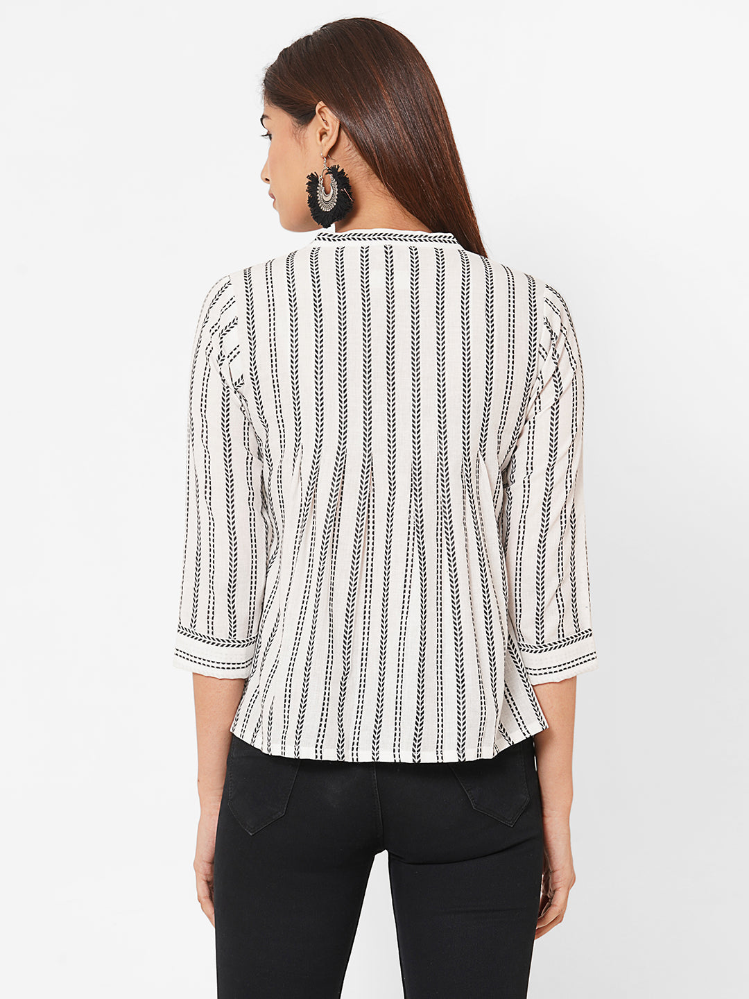Cotton-dobby-stripes-top
