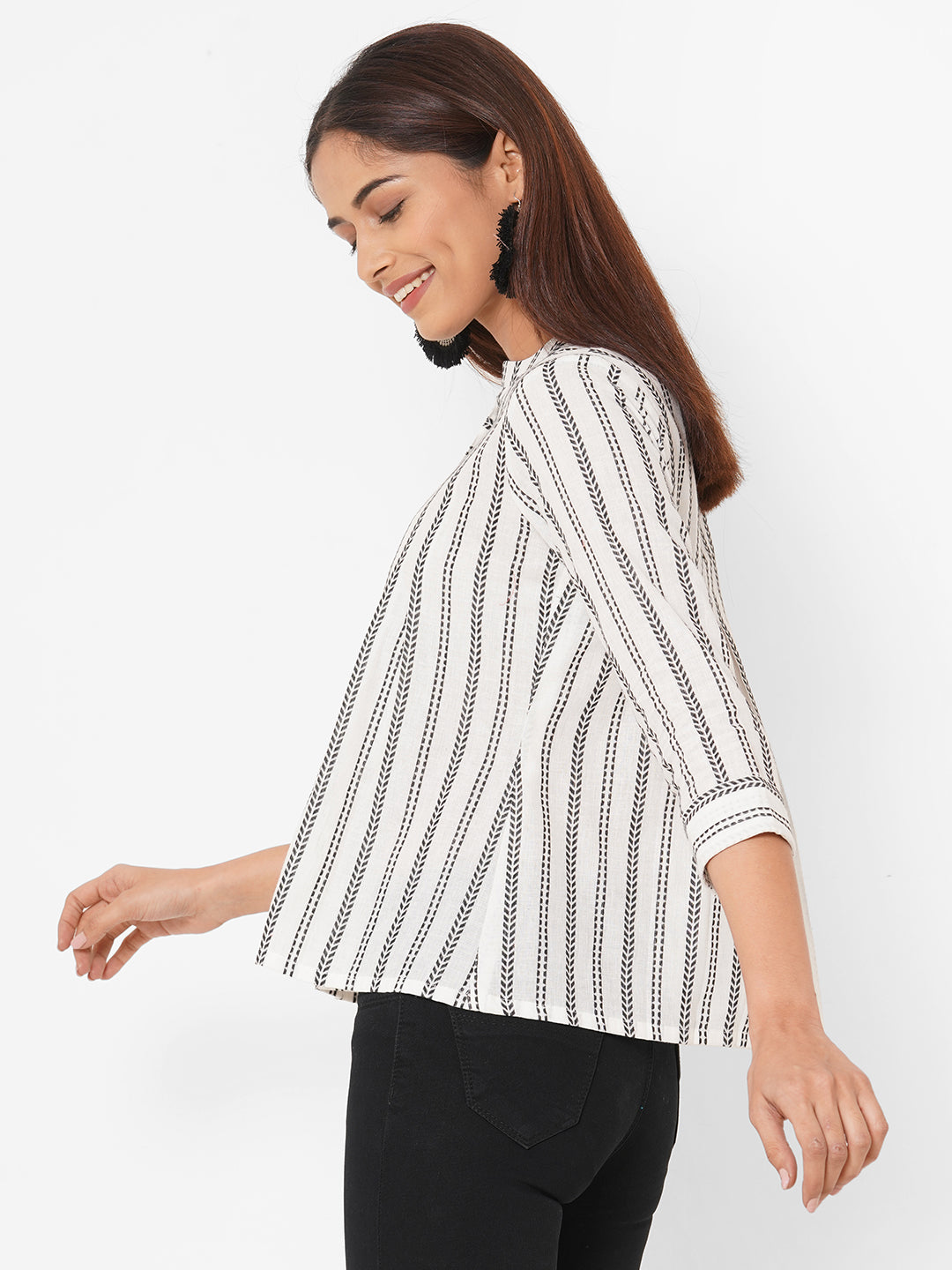 Cotton-dobby-stripes-top