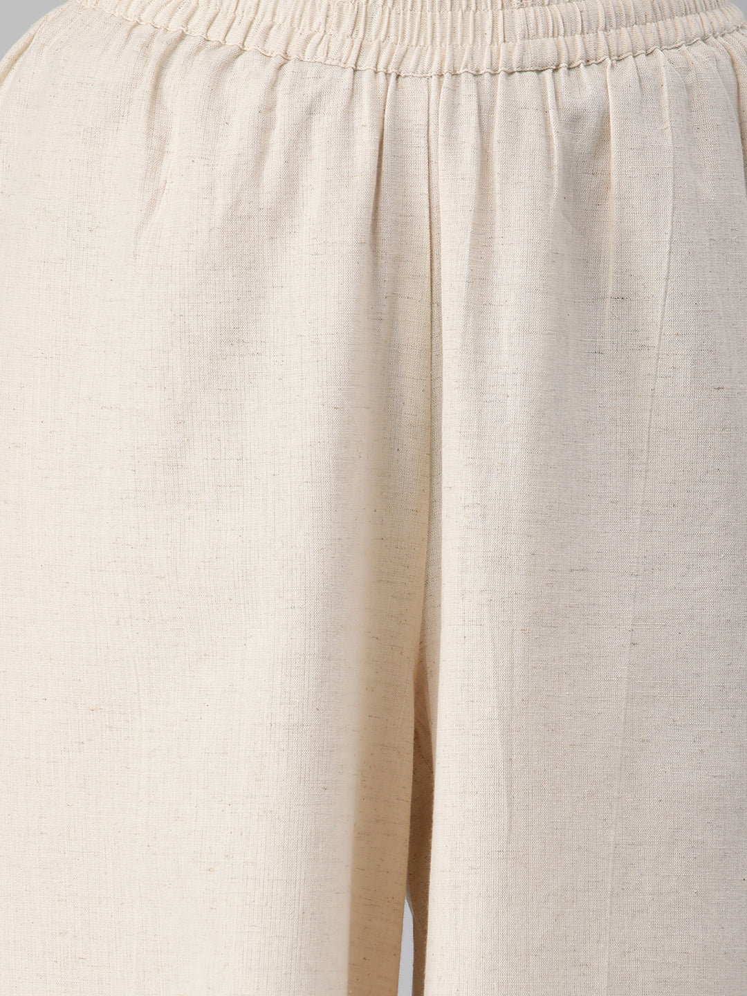 Flex palazzo with lace detailing in hem.