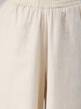 Flex palazzo with lace detailing in hem.