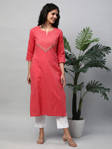 A White ankle length coton linen pant with plain belt in front