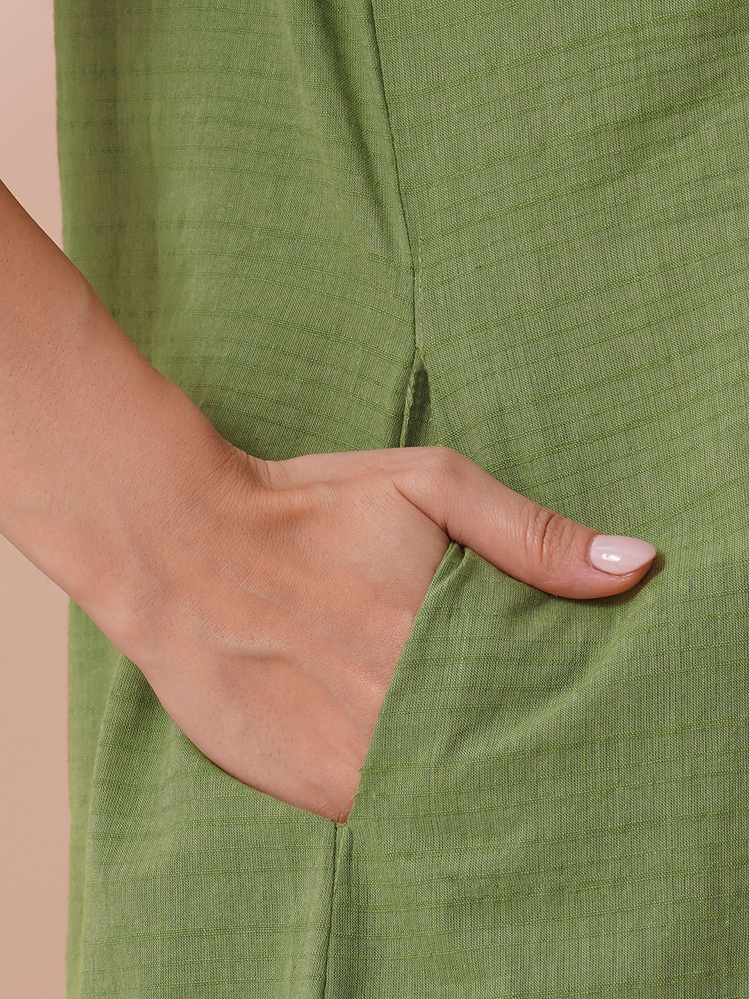 Block printed kurta suit set with printed dupatta and printed pant.