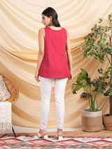A-line Flex embroidered Tunic with handwork