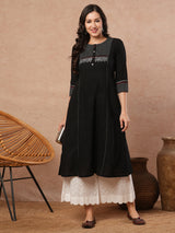 Pure white Cotton palazzo with scallop detailing in hem.