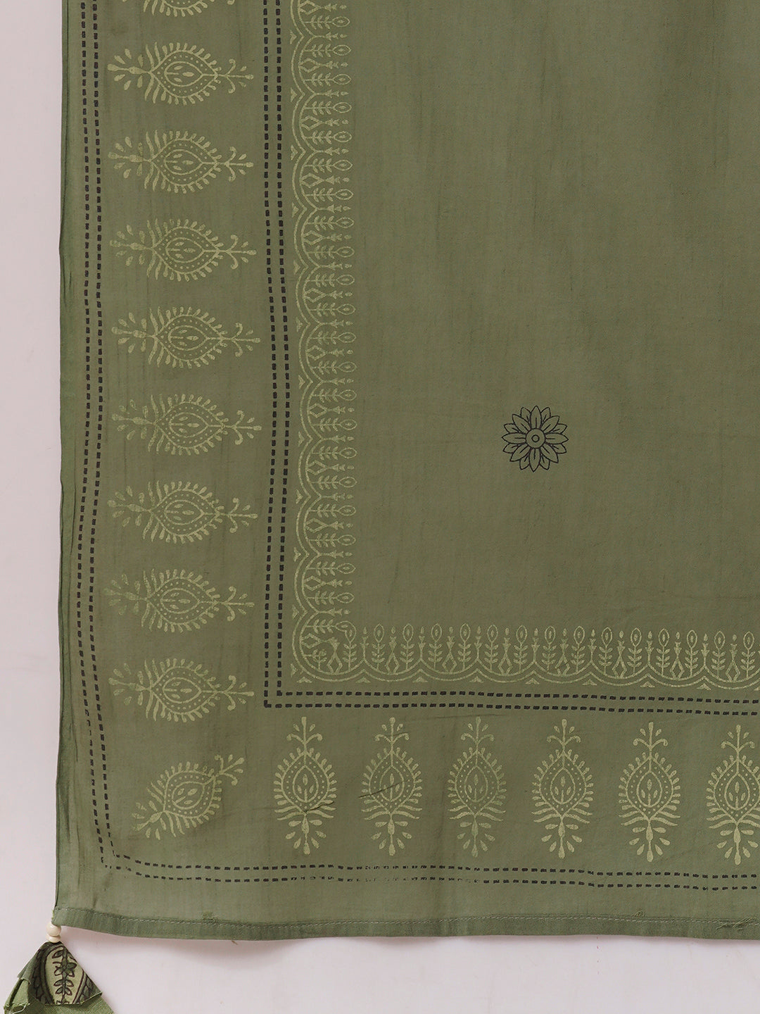 Cotton Straight Kurta Set with Sequin and Mirror Work Detailing, Printed Dupatta and Coordinated Pants