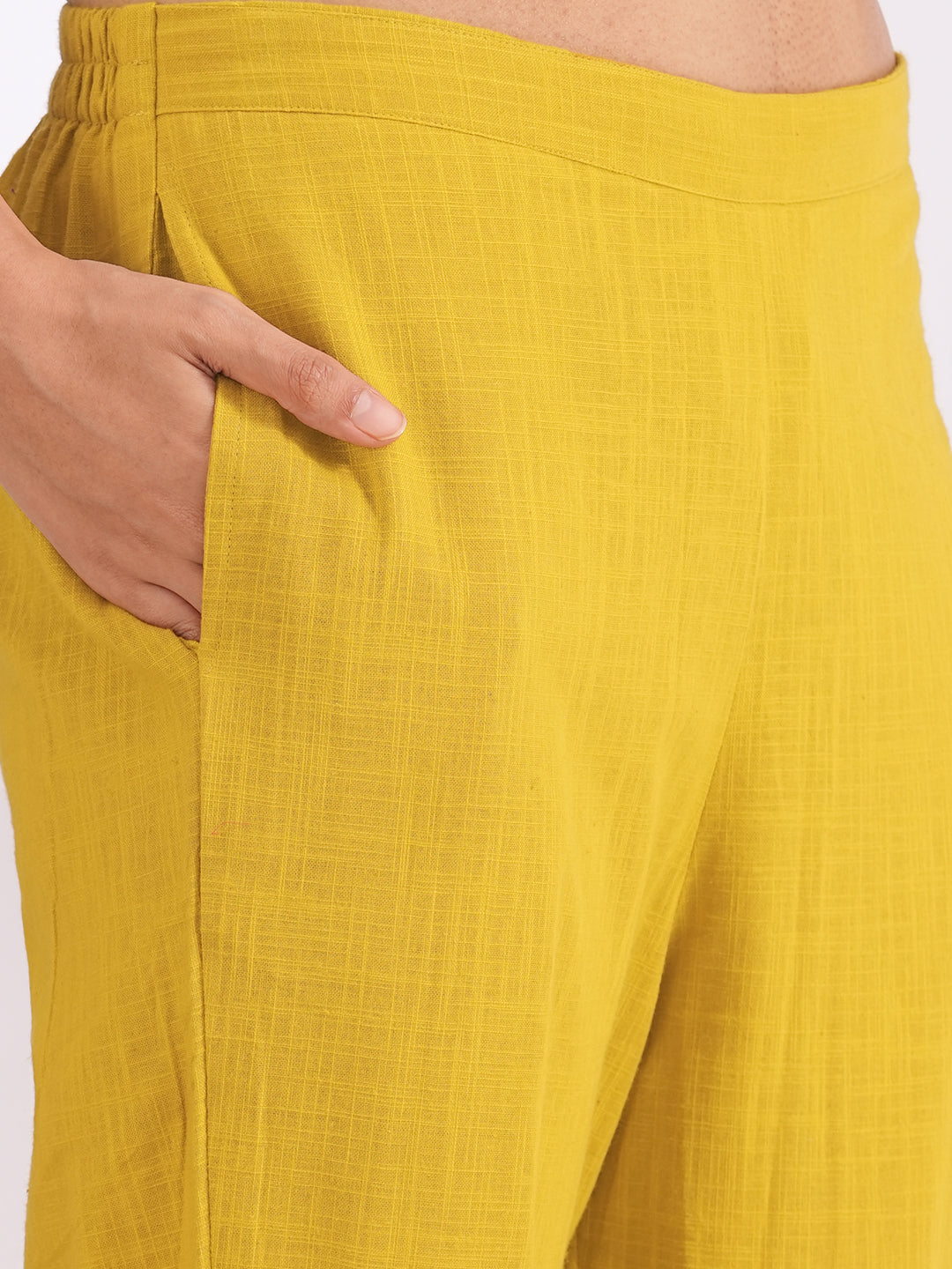 Embroidered Straight Kurta Suit Set with matching solid pants and a printed dupatta.