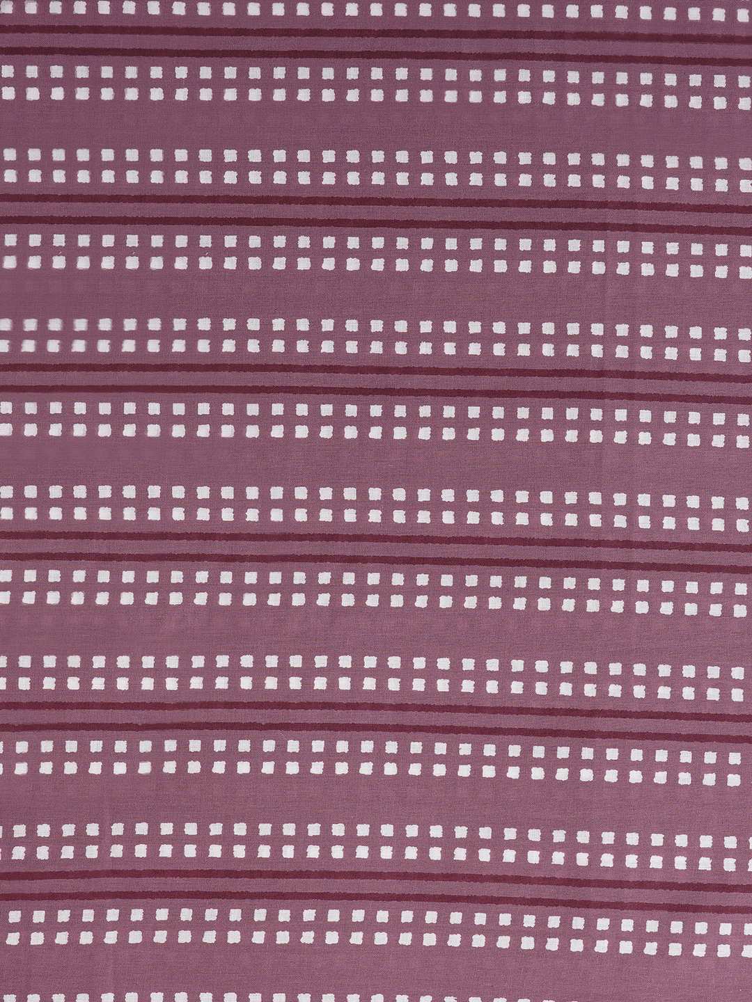 3-piece printed kurta set paired with printed bottoms and a beautifully block-printed mul dupatta.(Purple)