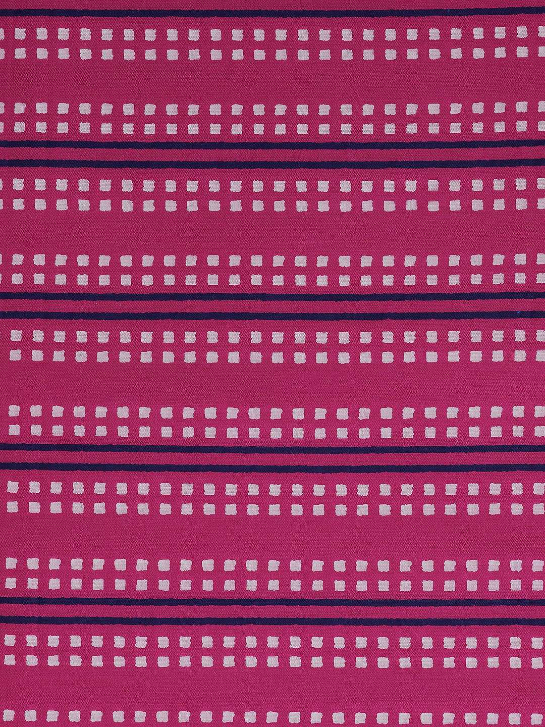 3-piece printed kurta set paired with printed bottoms and a beautifully block-printed mul dupatta.(Pink)