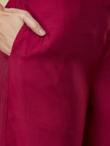 Party Edit- Panelled co-Ord set with cutwork embroidered mock paired with palazzo