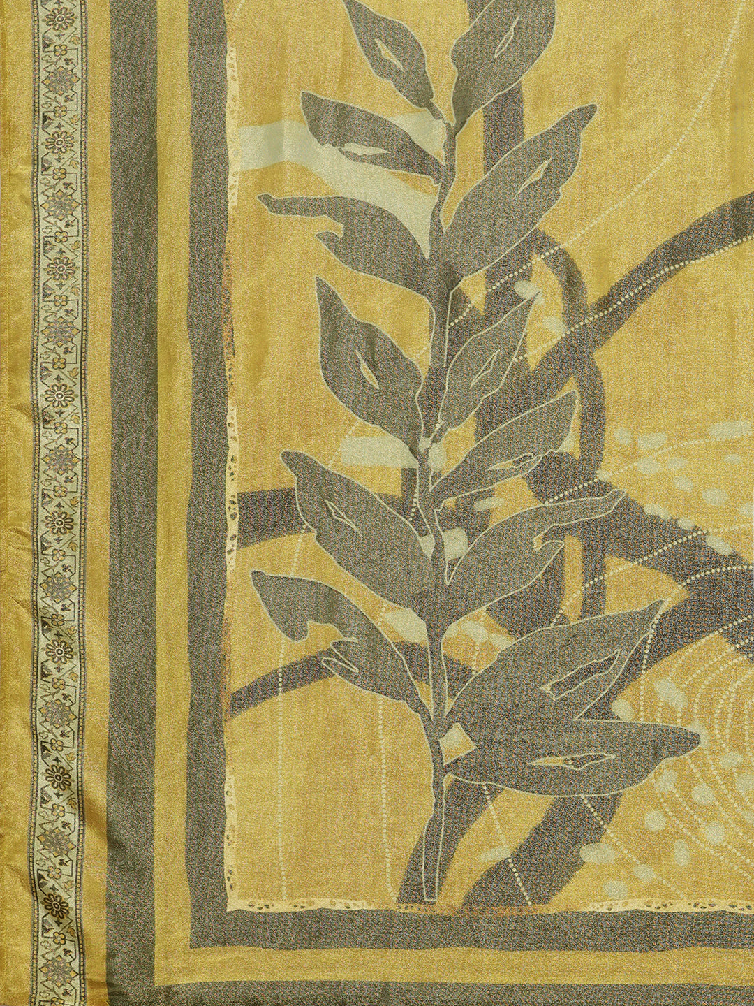 Party Edit- Embroidered A line kurta in silk blend fabric paired with printed silk blend dupatta and pants