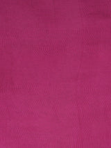 Party Edit- Pink foil print suit set coordinate with chanderi delicate Zari border and self colour bottom.