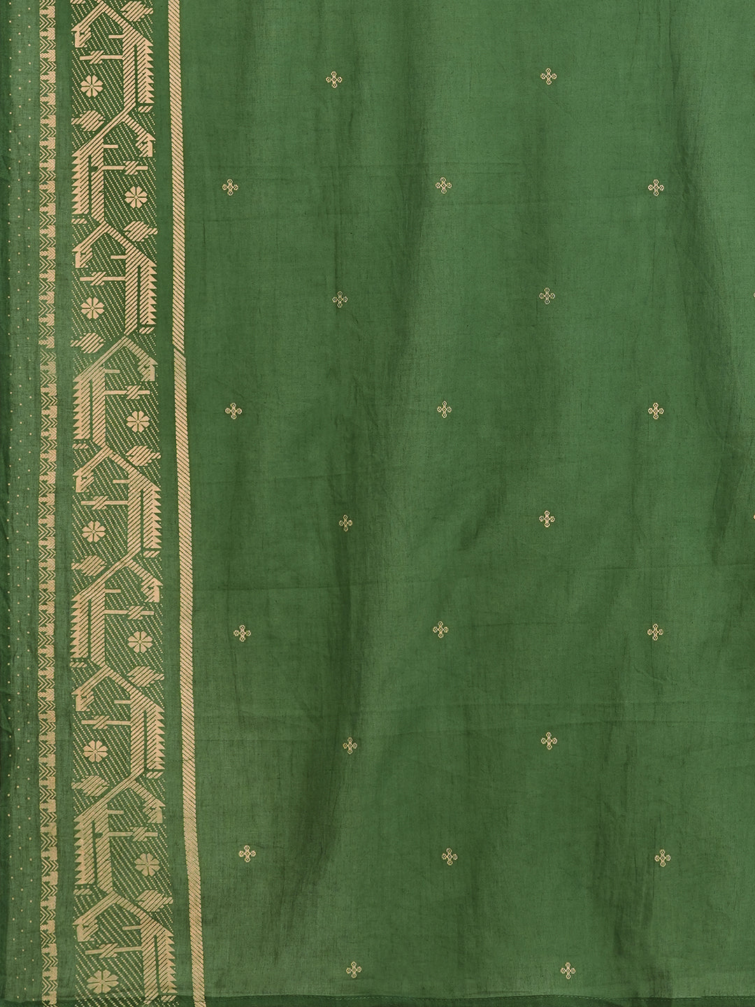 3-piece a-line embroidered suit set with matching straight pants, and a coordinating dupatta.(Green)