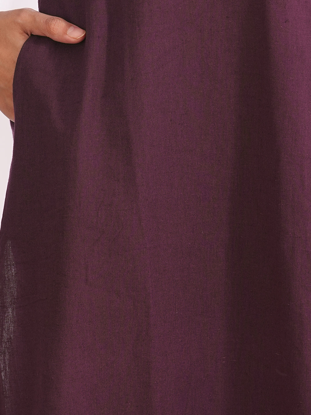 3-piece a-line embroidered suit set with matching straight pants, and a coordinating dupatta.(Purple)