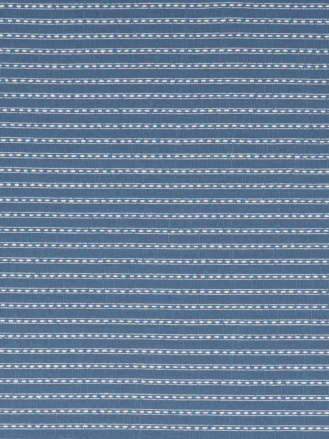 3-piece unstitched set featuring a dobby butti top with hand-done detailing and artisanal block prints.(Blue)