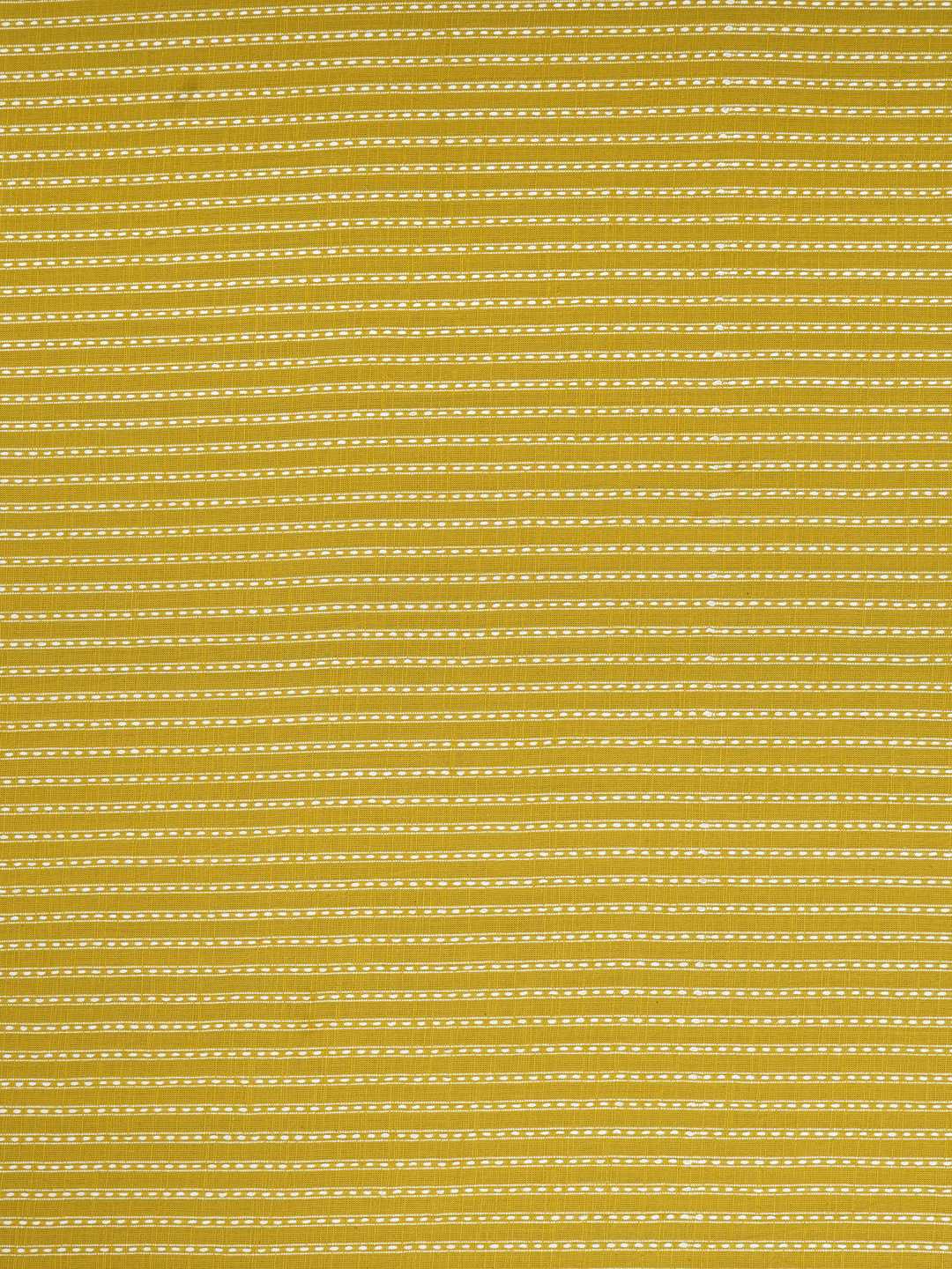 3-piece suit set featuring a dobby butti top with delicate handwork and striped yoke.(Yellow)