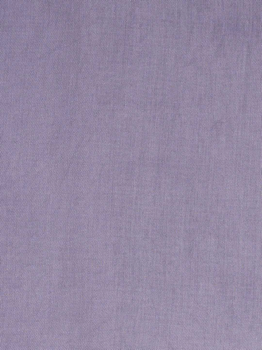 3-piece unstitched set with premium Chanderi fabric and features intricate embroidery.(Purple)