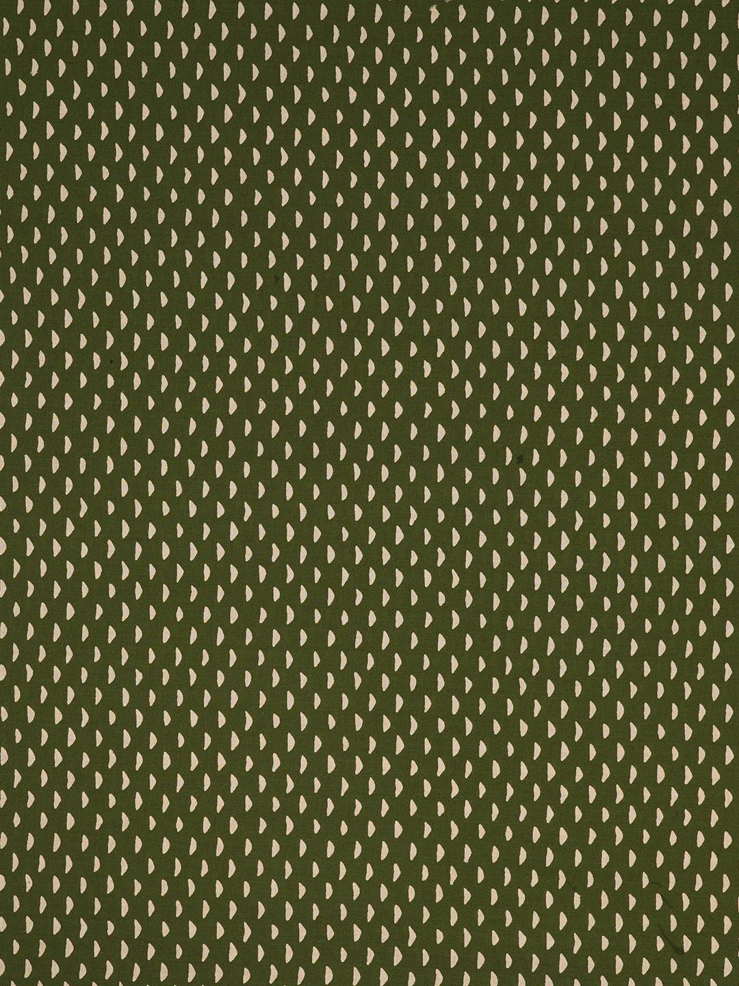 Unstitched Cotton Cutwork Embroidered 3-Piece Suit Set with Printed Bottom and Dupatta.(Green)