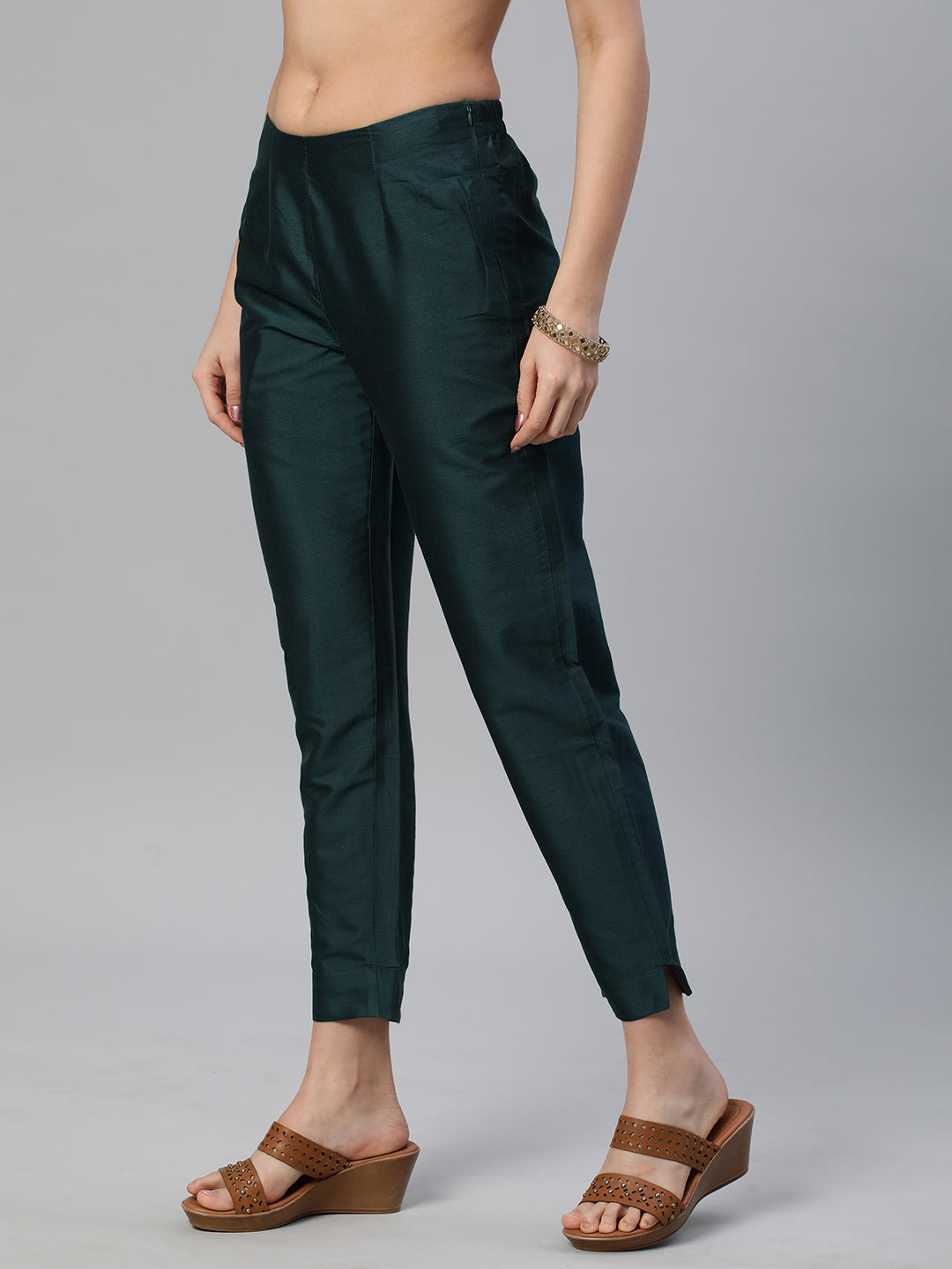 Party Edit- Embroidered silk blend kurta paired with pants and printed dupatta