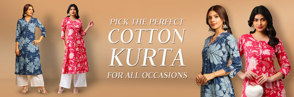 Pick the Perfect Cotton Kurta for All Occasions!