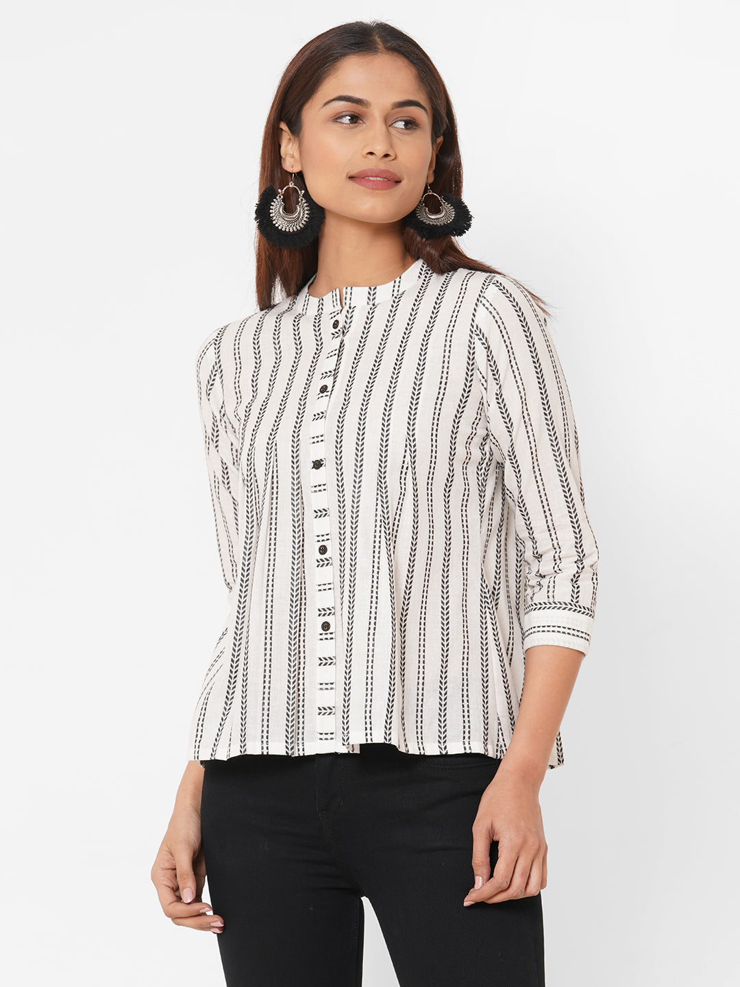 Cotton-dobby-stripes-top