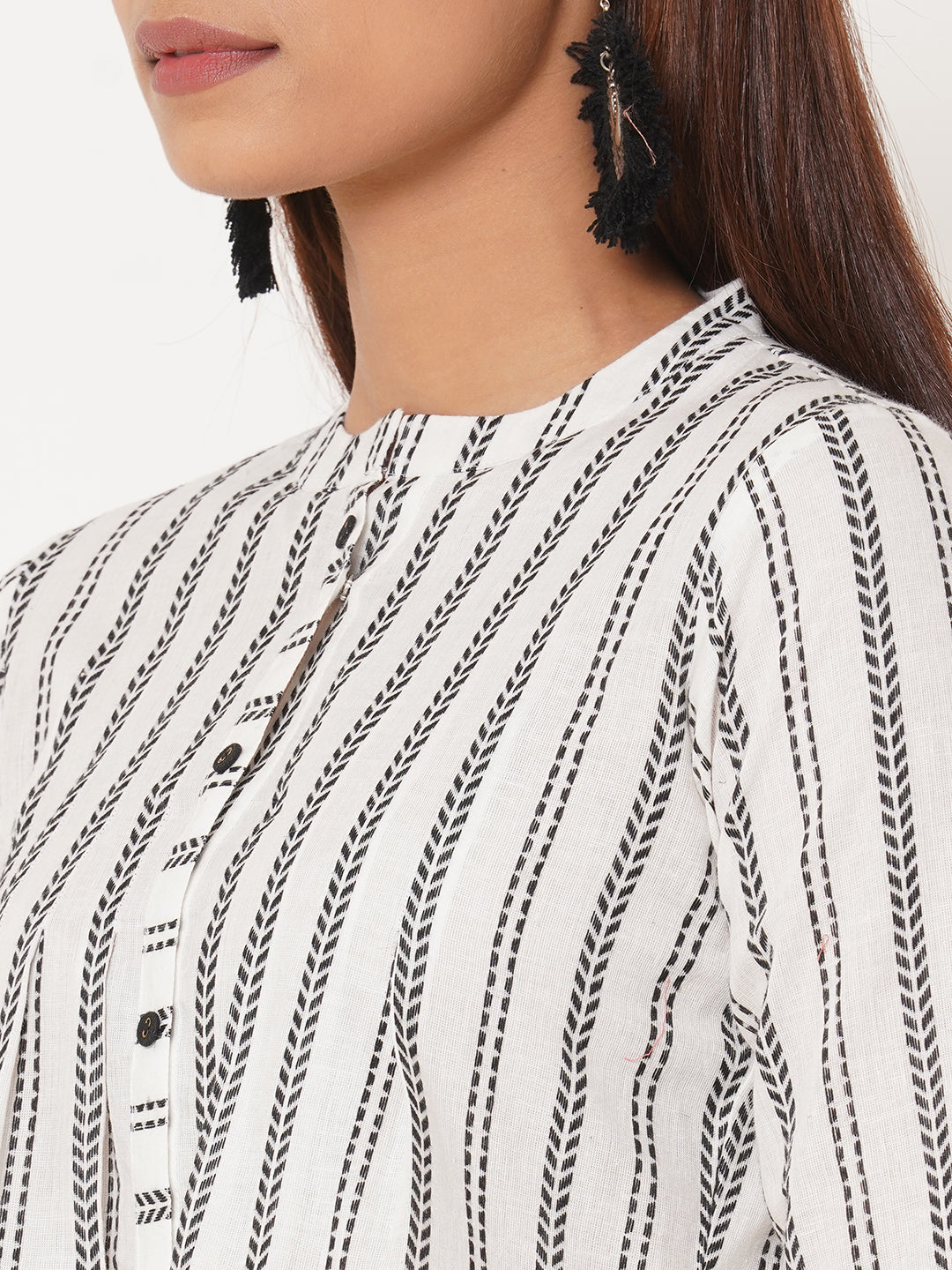 Cotton-dobby-stripes-top