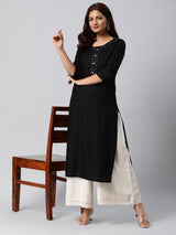 Udaan - Flex palazzo with lace detailing in hem.