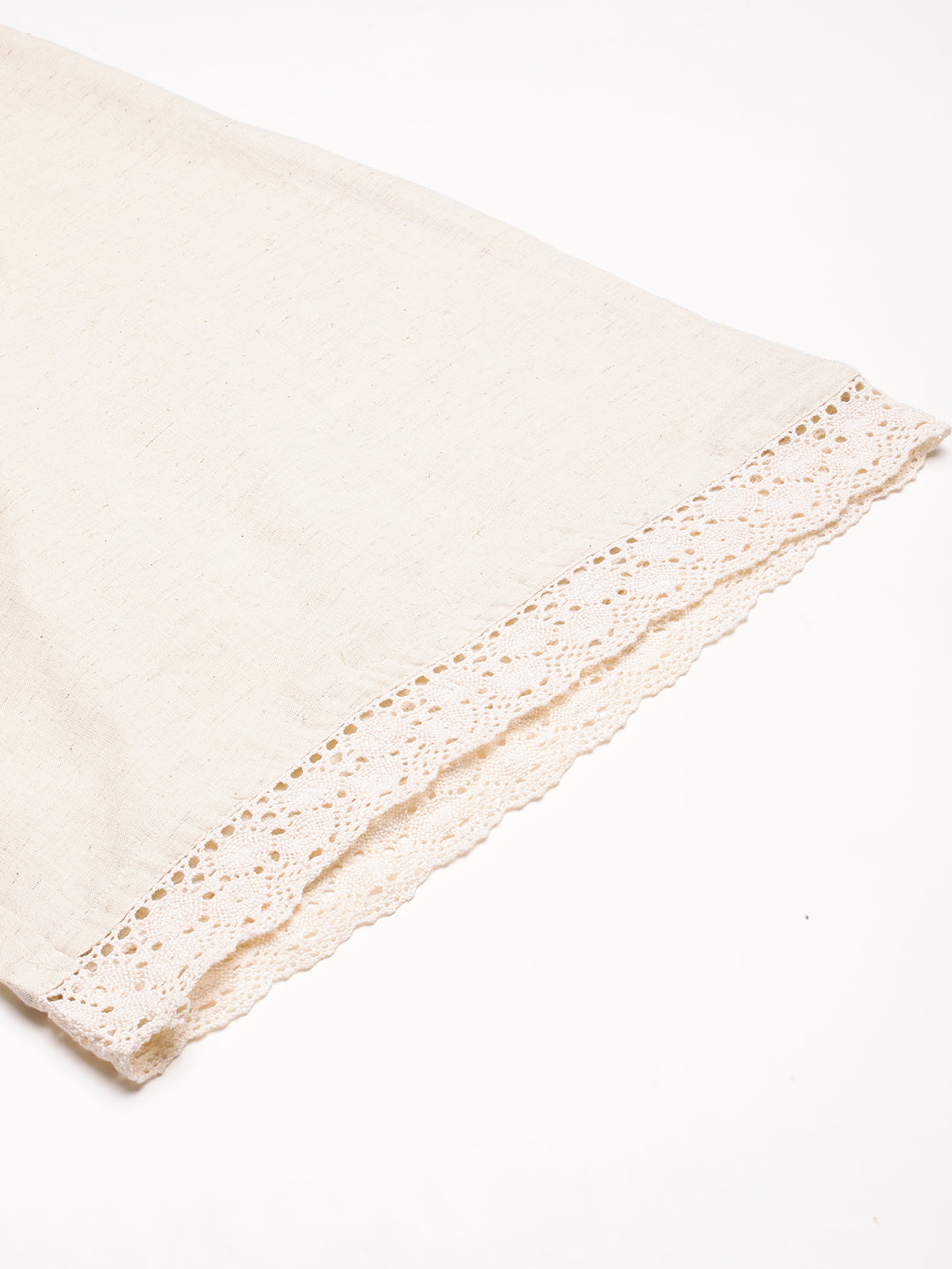 Flex palazzo with lace detailing in hem.