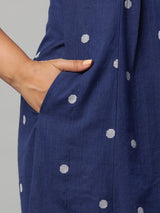 Leher - Flared cotton dobby kurta with gathering details.