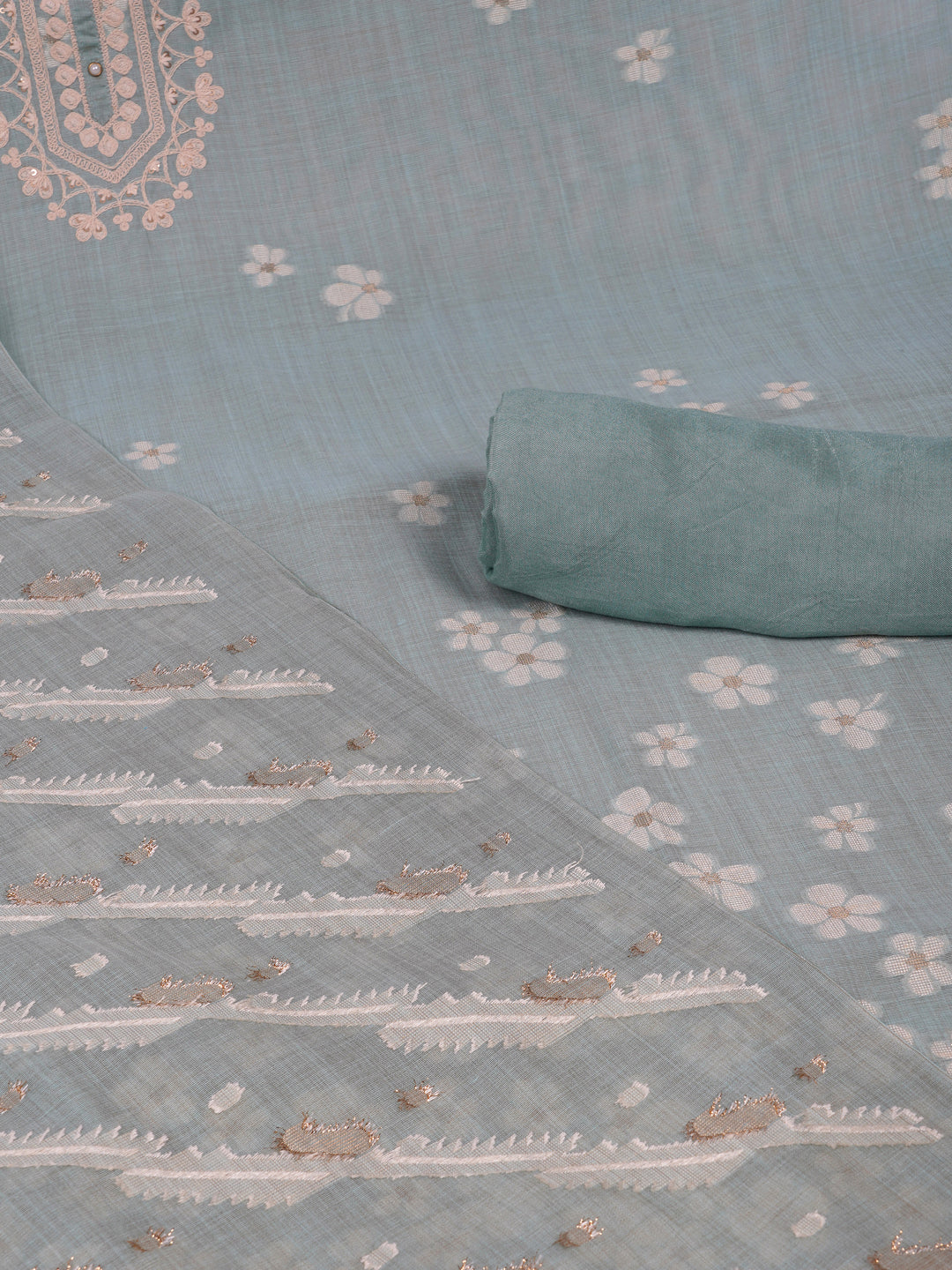 Party Edit- The chanderi suit set, embellished & enhanced with dori embroidery