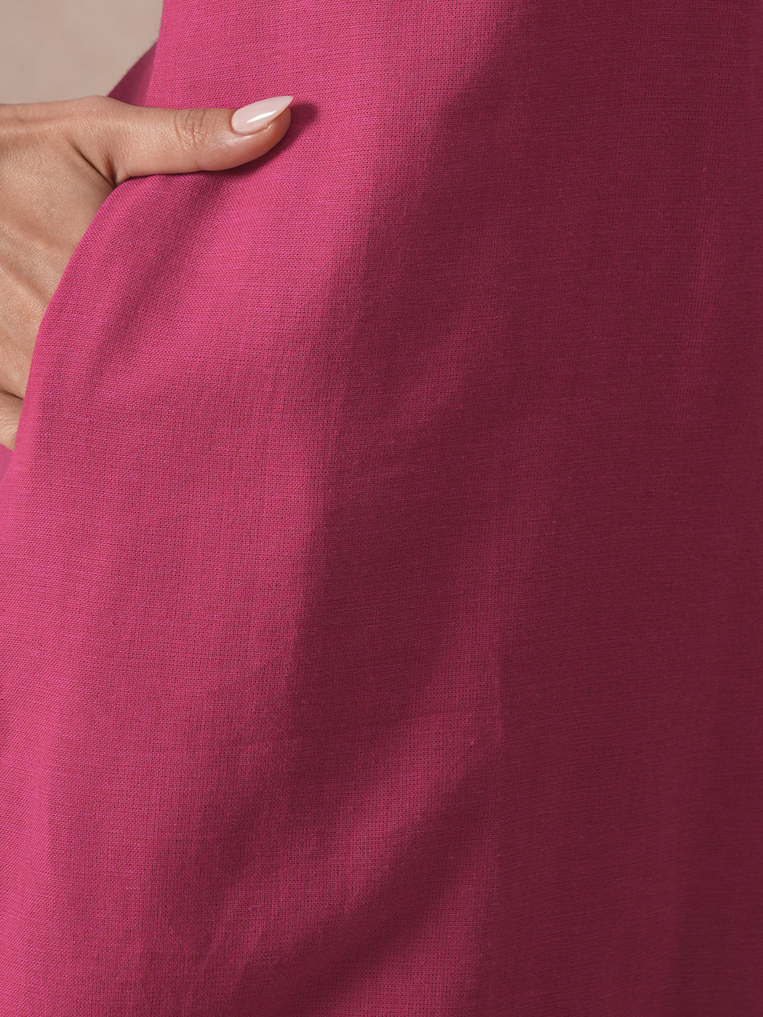 Straight Fit Cotton Kurta Set with Geometric Floral Embroidery, Printed Dupatta & Solid Bottom.