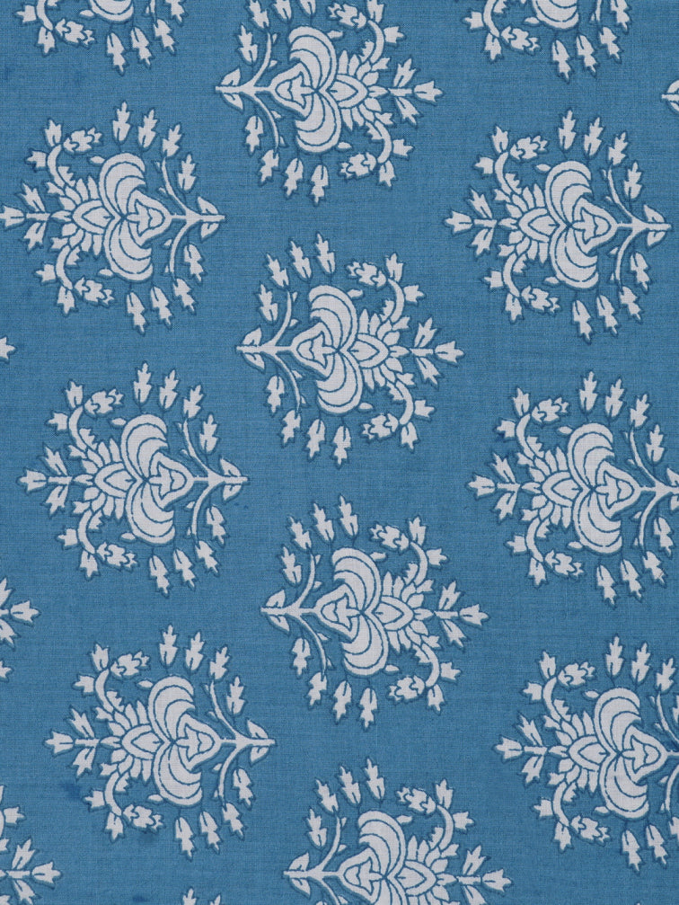 Cotton Flex Embroidered dress material with Printed Bottom & printed dupatta.