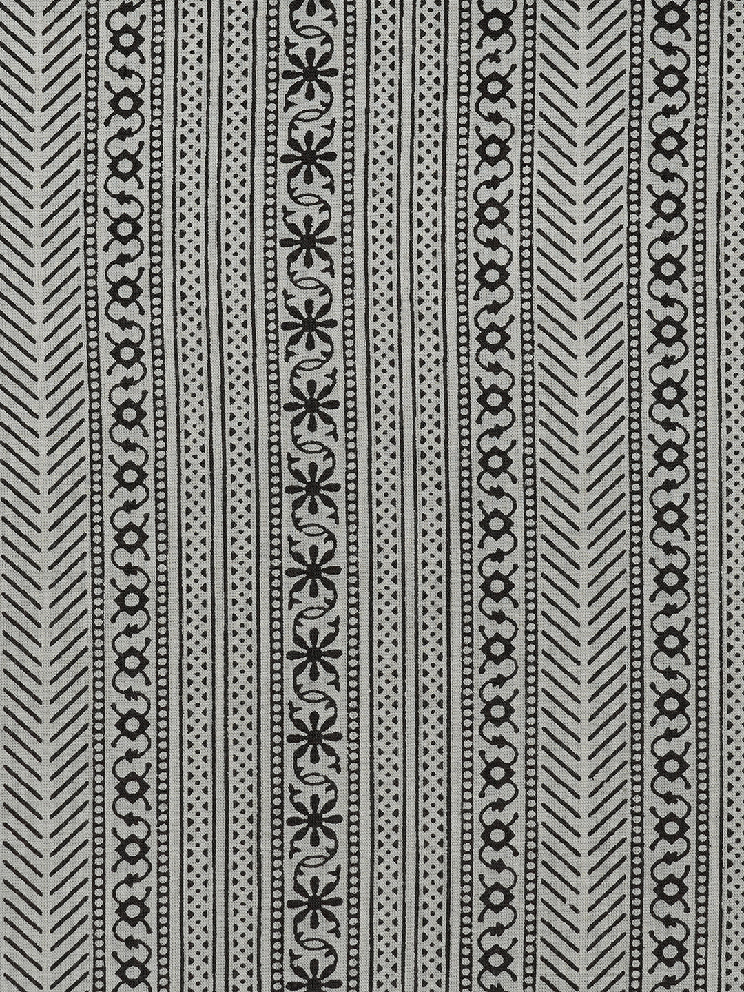 3-Piece Unstitched Printed Cambric Dress Material with Applique Work & Mul Dupatta.(Black)