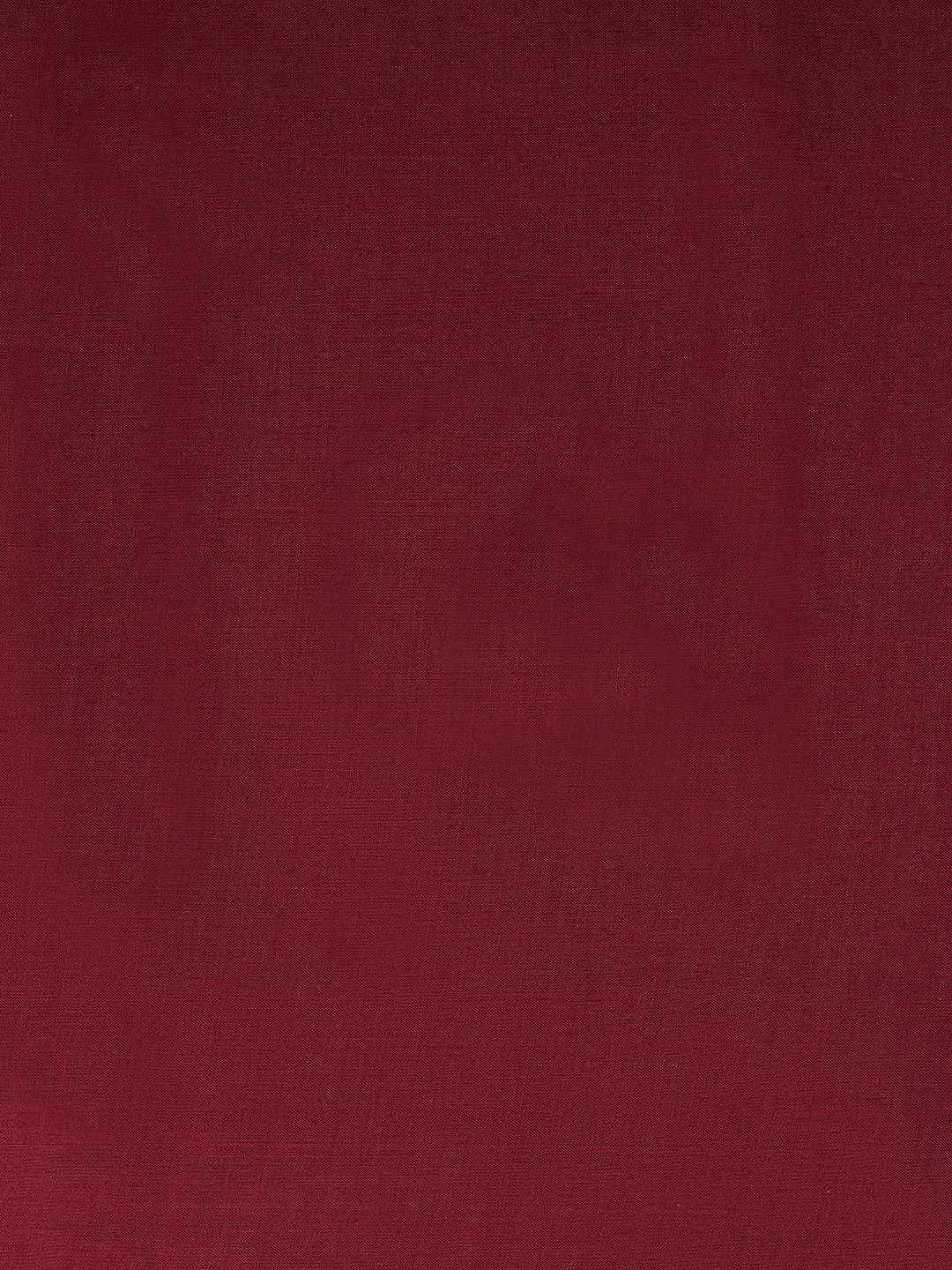 Unstitched cotton Suit Set in Soft Fabric with Ikat Yoke & Block Print Dupatta.(Maroon)