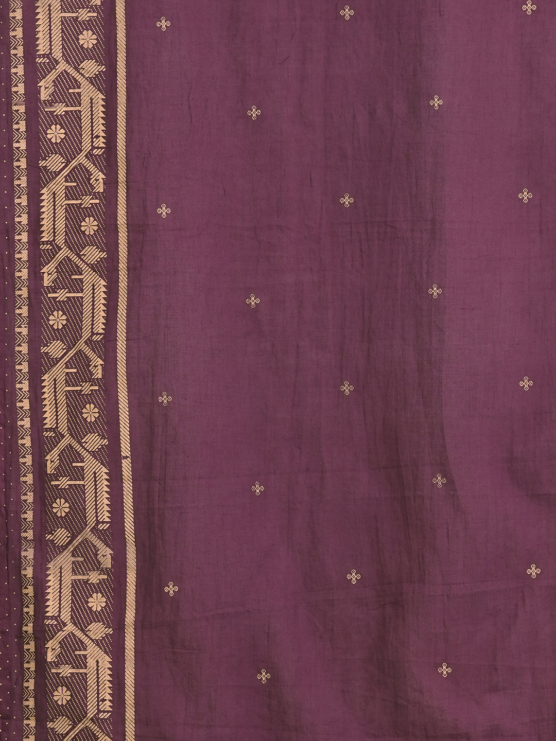 3-piece a-line embroidered suit set with matching straight pants, and a coordinating dupatta.(Purple)