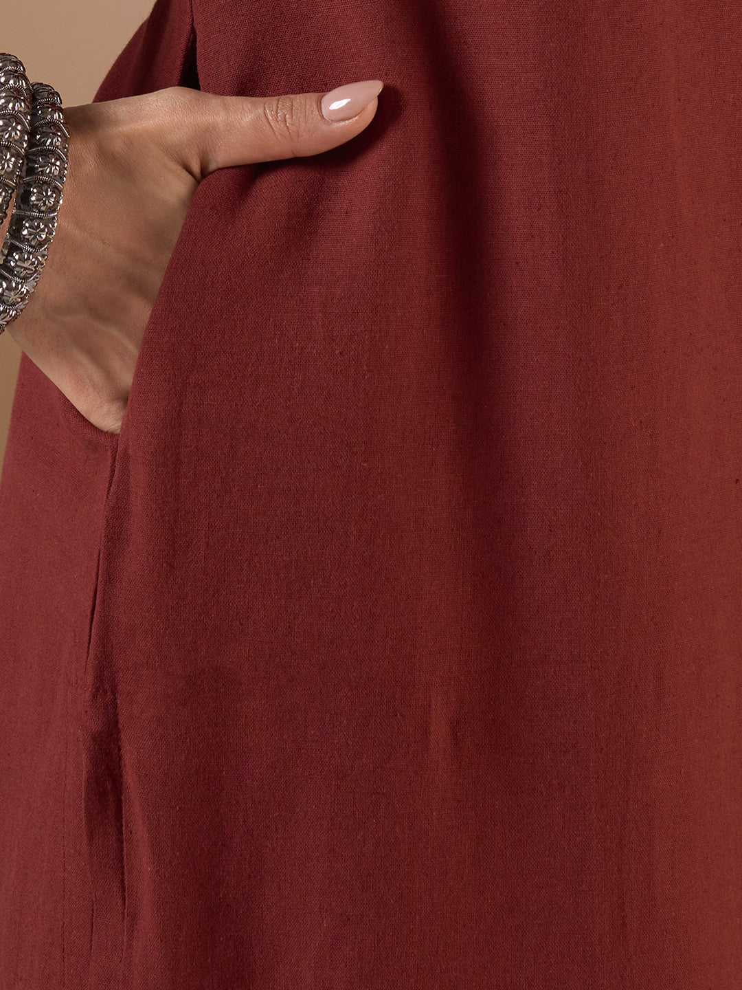 Straight Fit 3-Piece Kurta Suit Set with Subtle Handwork, Printed Bottom & Coordinated Dupatta.