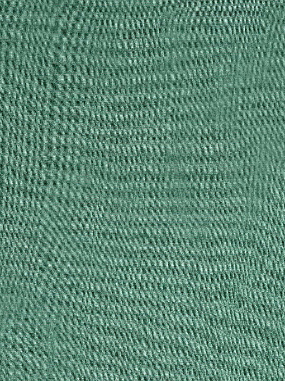 A 3-piece kurta set features a solid kurta adorned with a block-printed yoke and intricate embroidery details.(Blue)