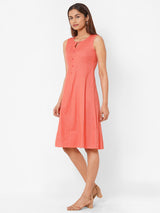 Cotton Kali Dress with Stitchline Detail