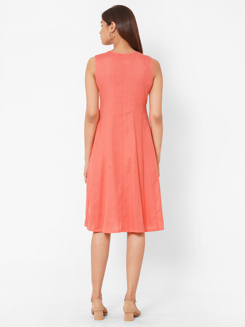 Cotton Kali Dress with Stitchline Detail