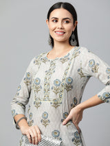 Printed Straight cotton kurta