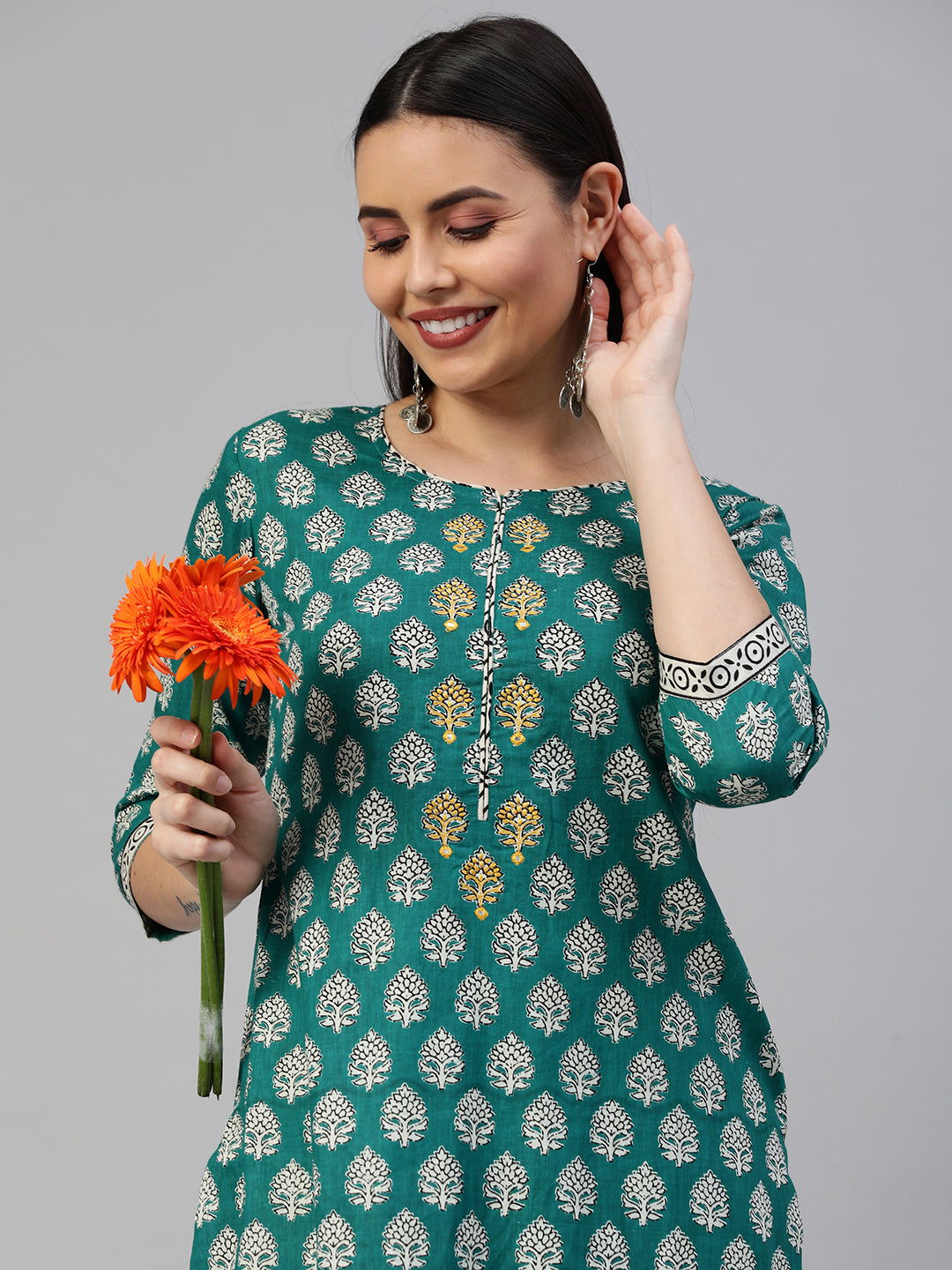 Printed Straight Kurta with pants